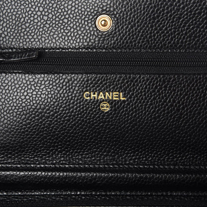 Chanel Caviar Quilted Wallet On Chain WOC Black 6 of 8