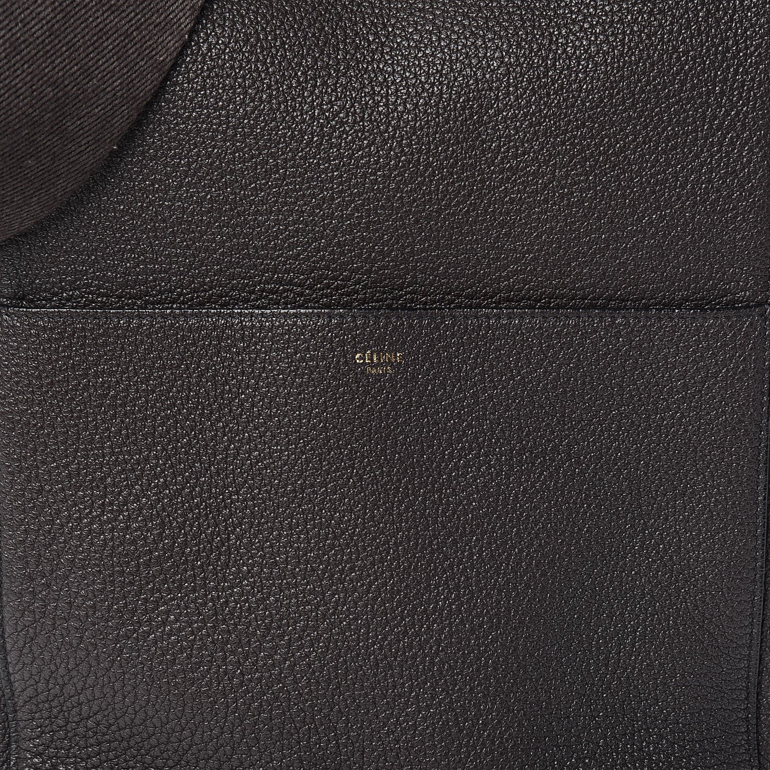 Celine Goatskin Sangle Bucket Bag Dark Taupe 15 of 15