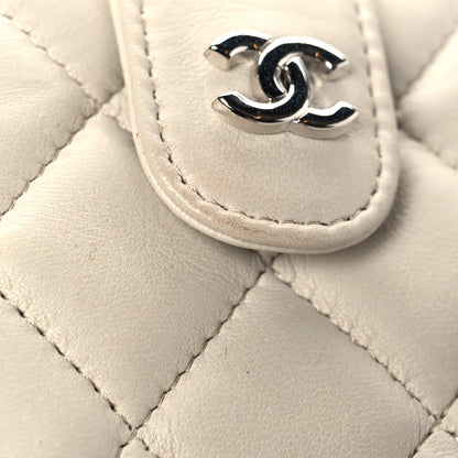 Chanel Lambskin Quilted Phone Case Grey 11 of 13