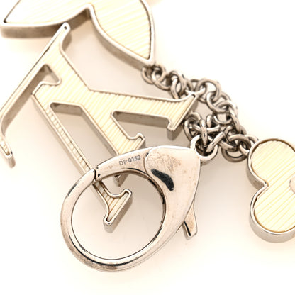 Louis Vuitton Fleur d Epi Bag Charm Key Holder Ivory 4 of 4