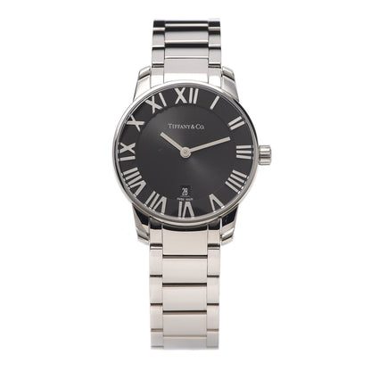 Tiffany Stainless Steel 29mm Atlas 2-Hand Quartz Watch Black 1 of 6