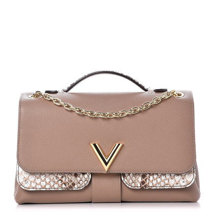 Louis Vuitton Cuir Ecume Python Very Chain Bag Taupe 1 of 8