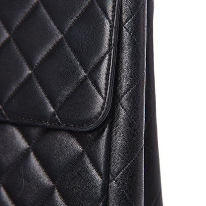 Chanel Lambskin Quilted XL Jumbo Single Flap Black 15 of 18
