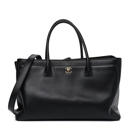 Chanel Calfskin Cerf Executive Shopper Tote Black 1 of 6