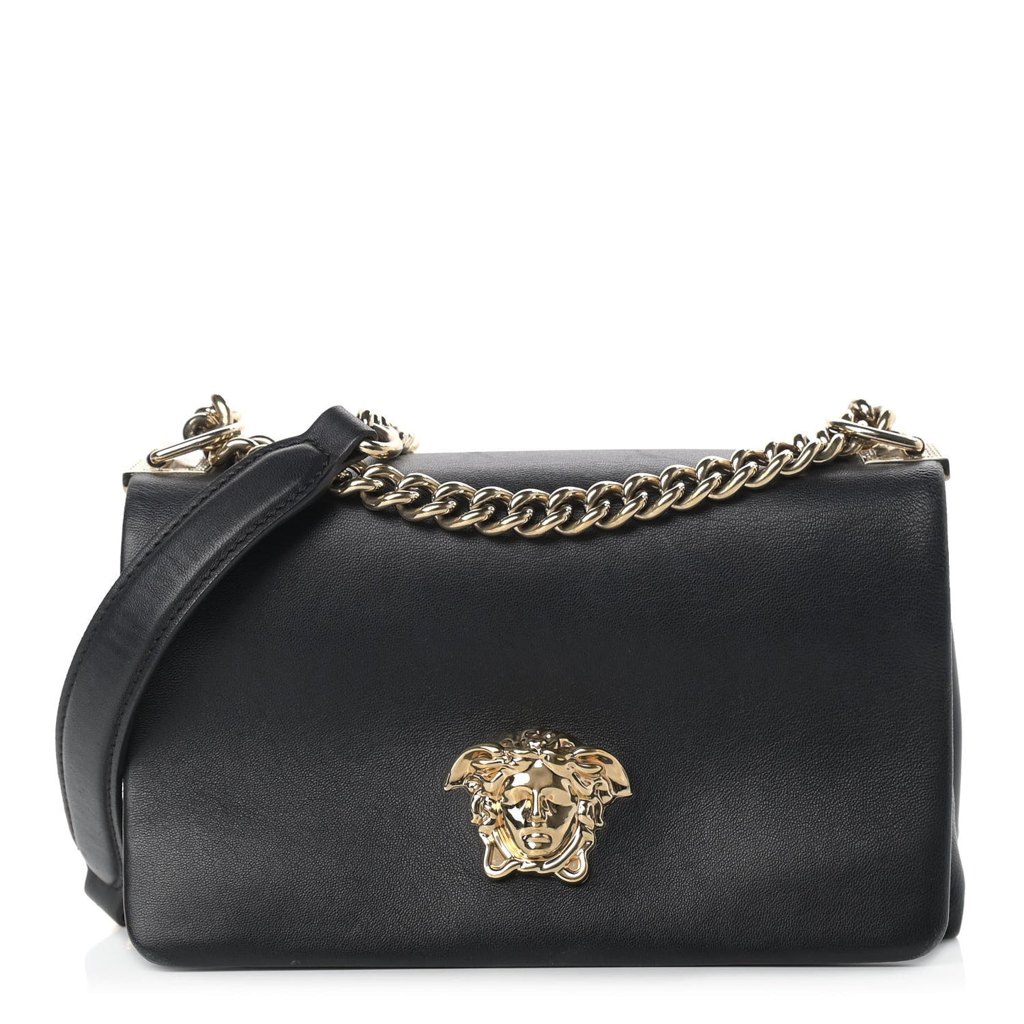 Nappa Palazzo Sultan Shoulder Bag Black