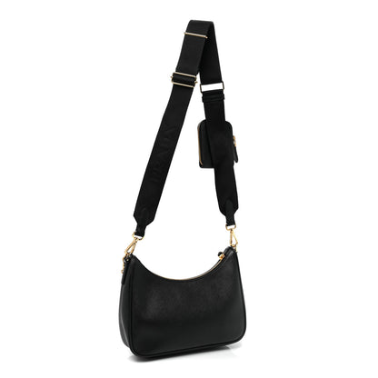 Prada Saffiano Lux Re-Edition 2005 Shoulder Bag Black 3 of 7