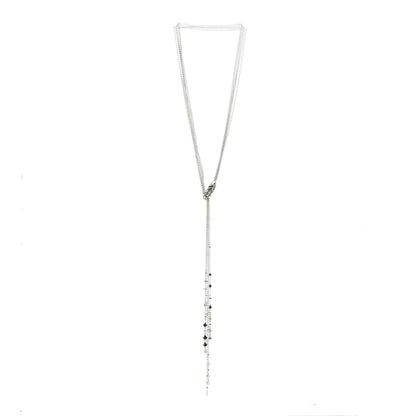 John Hardy Sterling Silver Sapphire Legends Naga Dragon Lariat Necklace 3 of 4