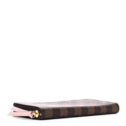 Louis Vuitton Damier Ebene Clemence Wallet Rose Ballerine 4 of 8