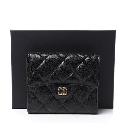 Chanel Caviar Quilted Compact Flap Wallet Black 8 of 8