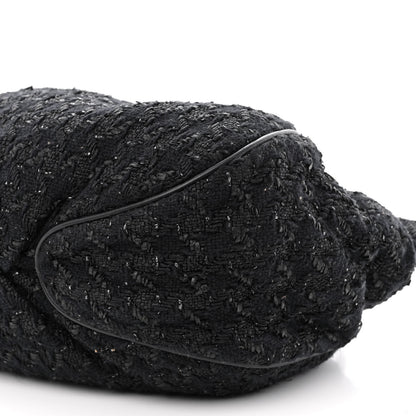 Chanel Tweed Boucle Knitting Bag Black 10 of 10