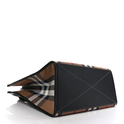 Burberry House Check Denny Check Tote Brown 4 of 8