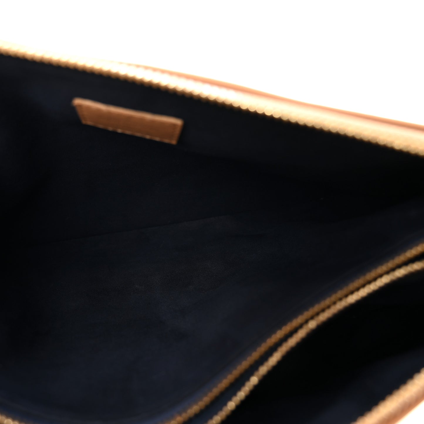 Lambskin Embossed Monogram Coussin PM Camel