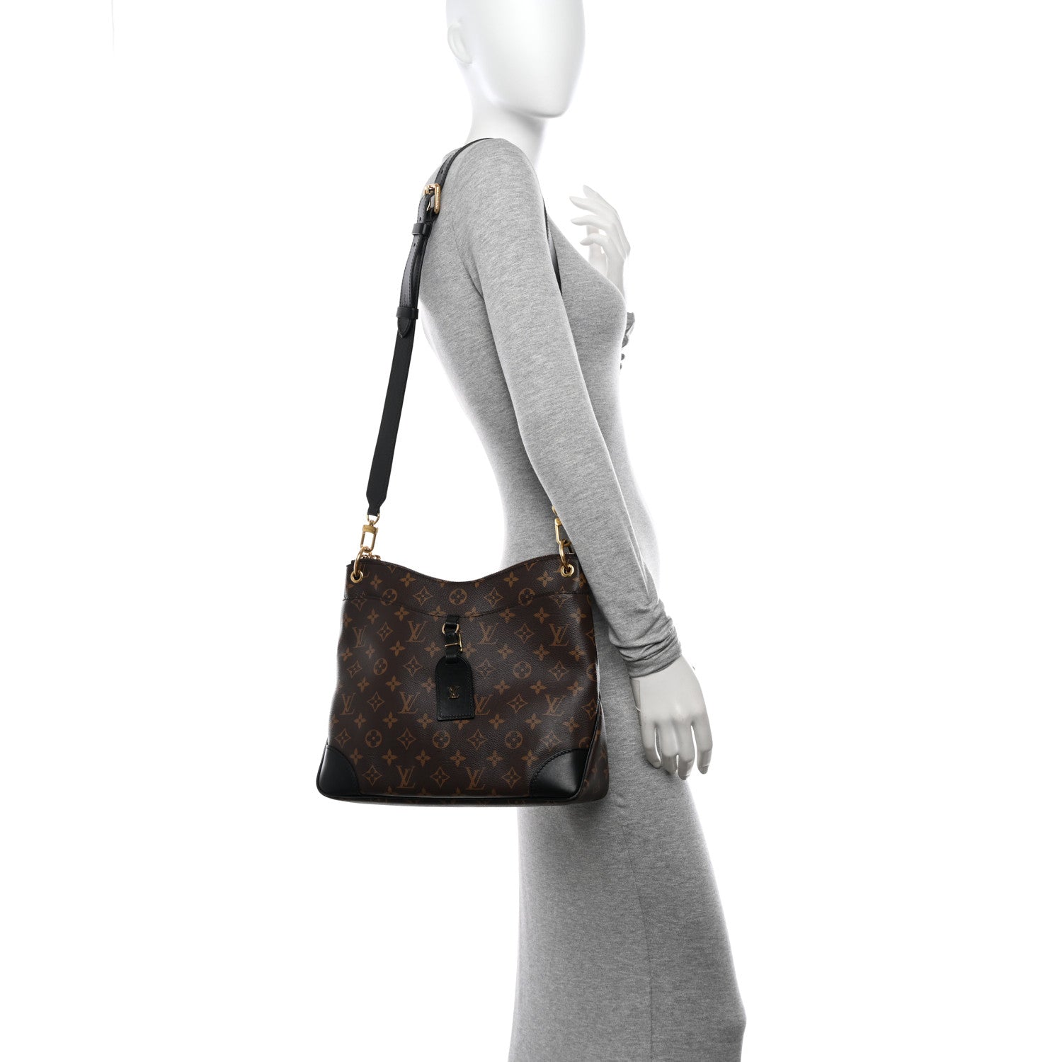 Louis Vuitton Monogram Odeon MM Black 2 of 9
