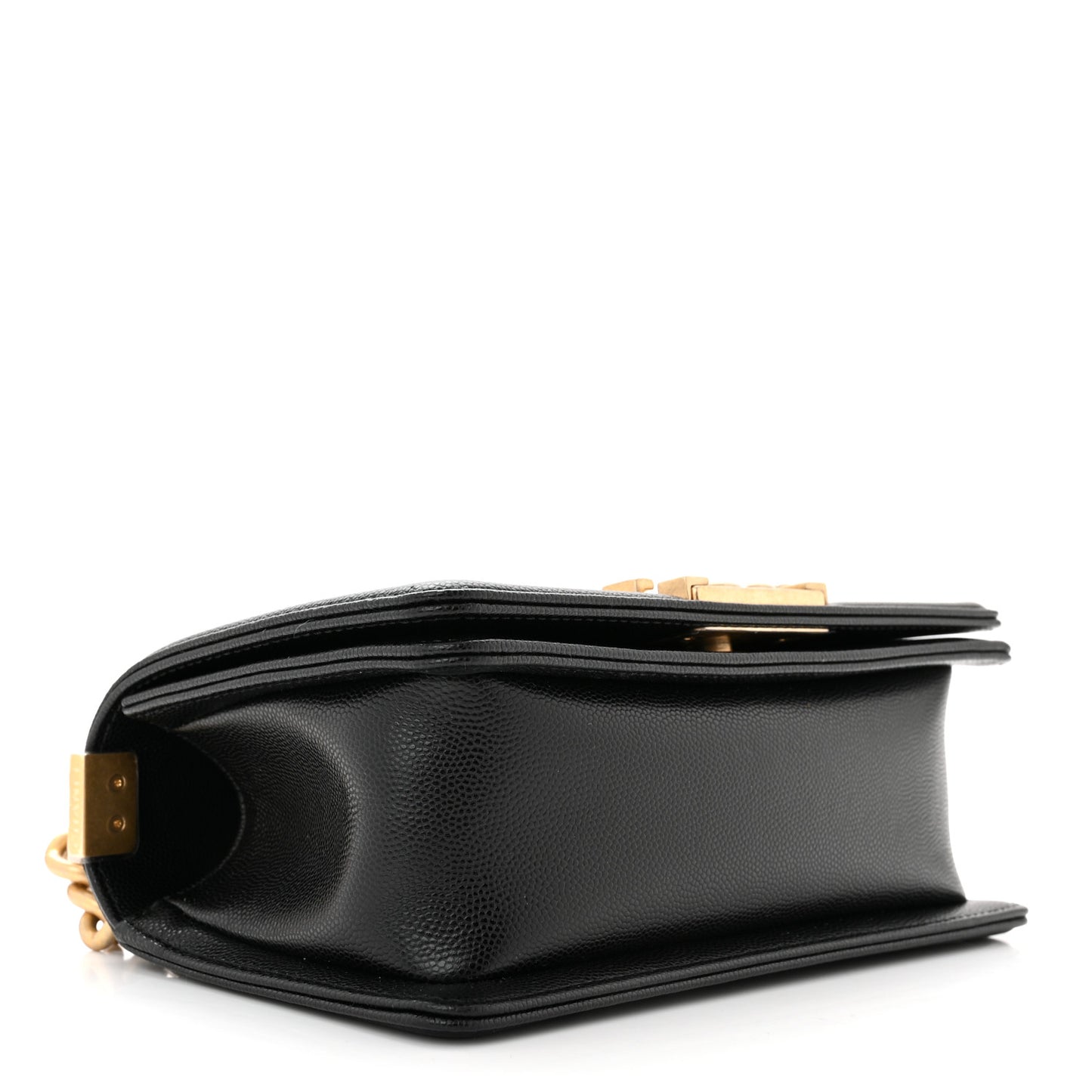 Caviar Quilted Small Boy Flap Black