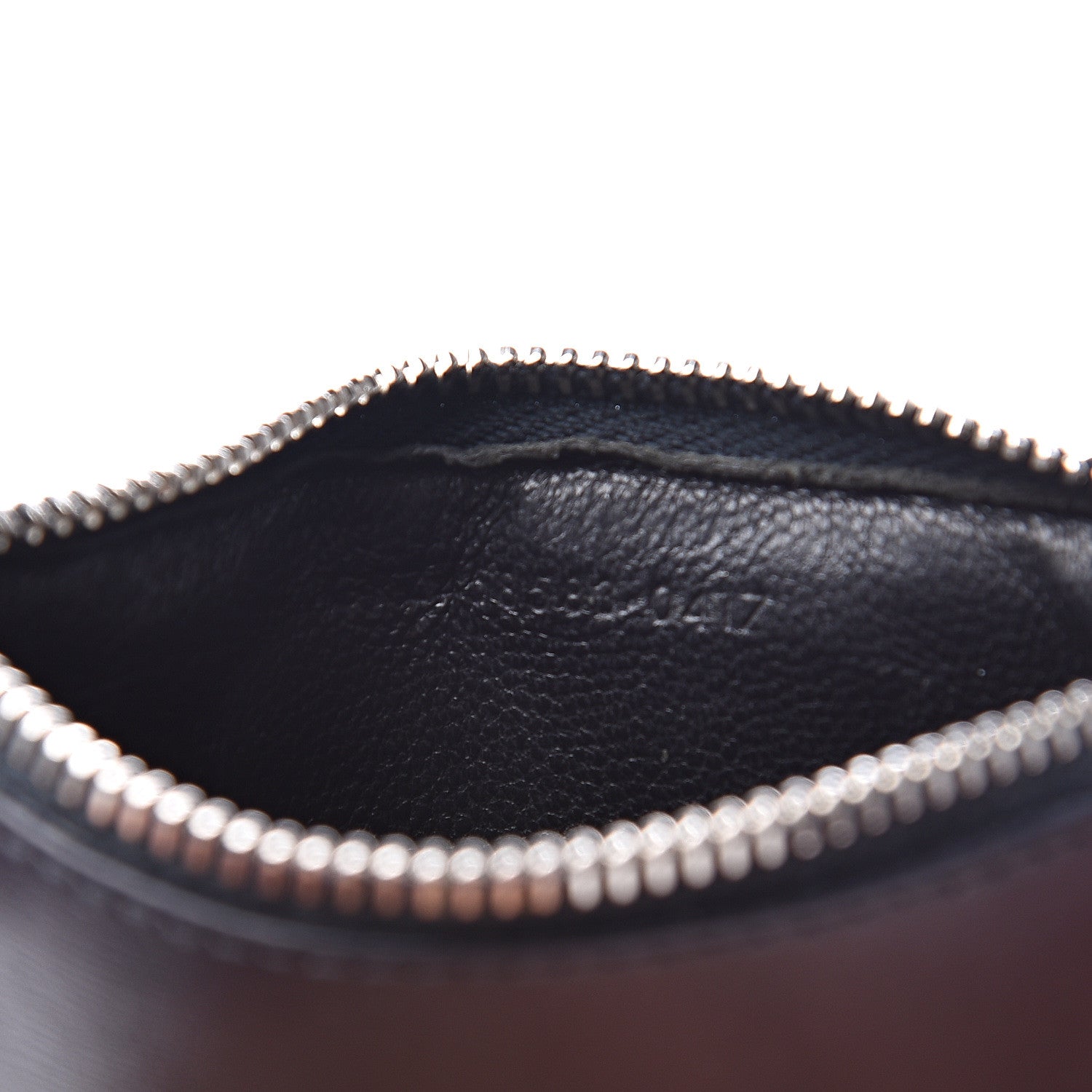 Saint Laurent Calfskin 5 Fragments Zip Pouch Card Holder Deep Marine 6 of 11