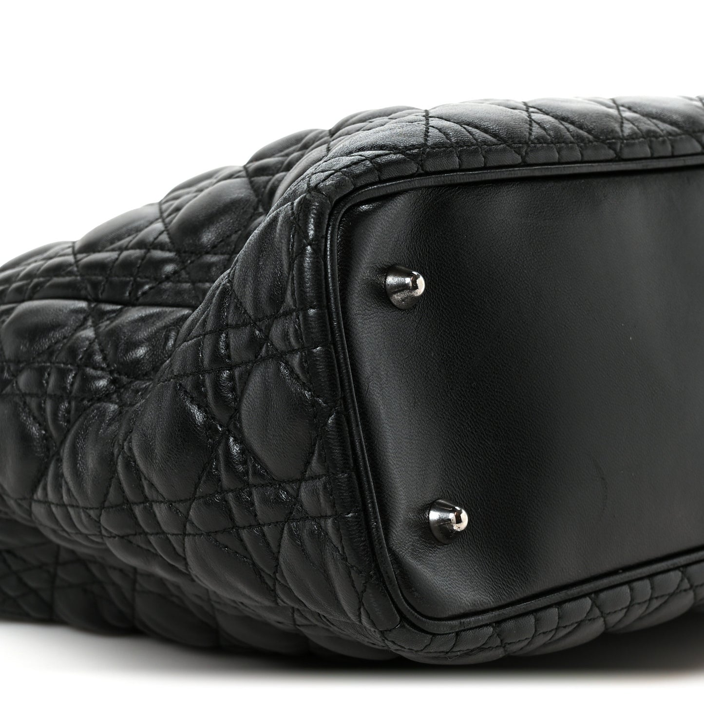 Lambskin Cannage XL Lady Dior Black
