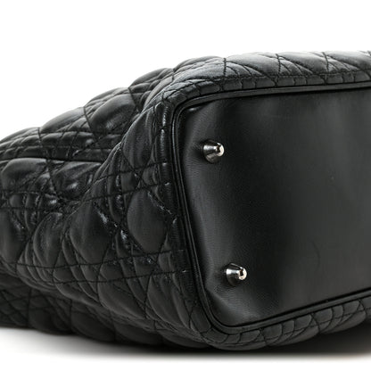 Christian Dior Lambskin Cannage XL Lady Dior Black 9 of 10