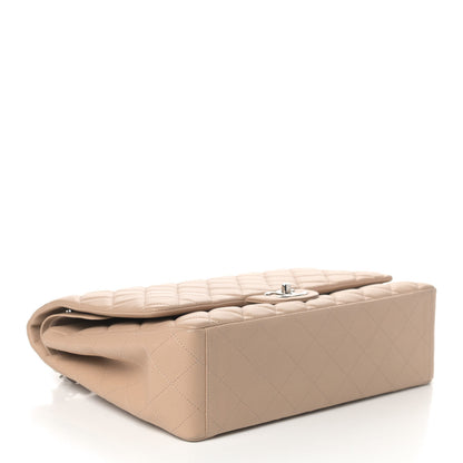 Chanel Caviar Quilted Maxi Double Flap Light Beige 3 of 4