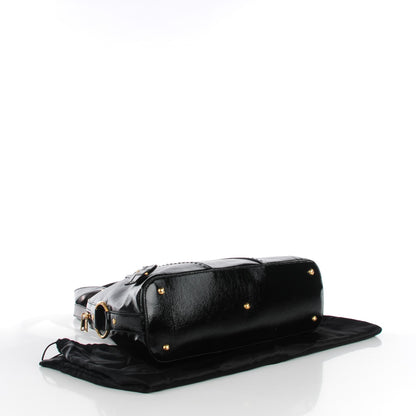 Saint Laurent Patent Calfskin Large Muse Black 4 of 7