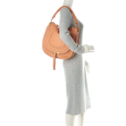 Chloe Calfskin Medium Marcie Hobo Peach Pink 2 of 8