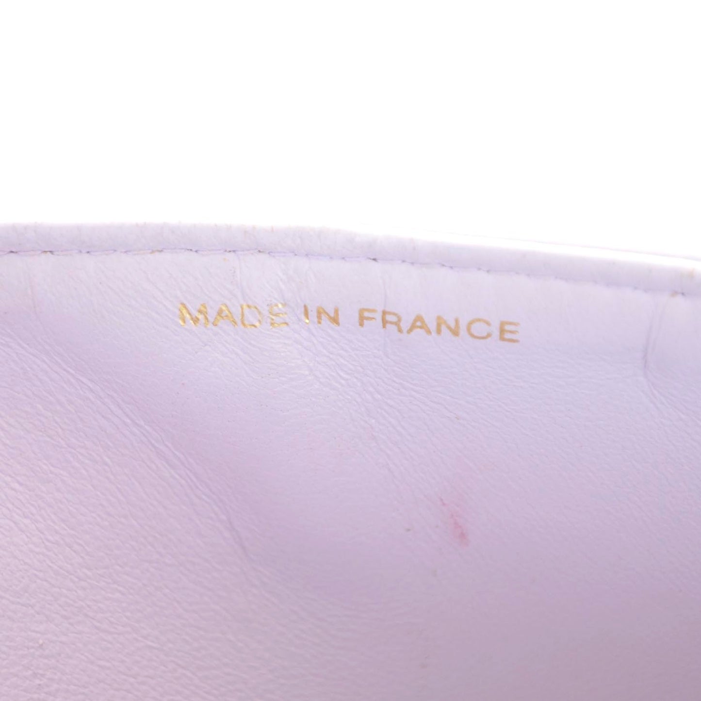 Lambskin Quilted Small Double Flap Lilac