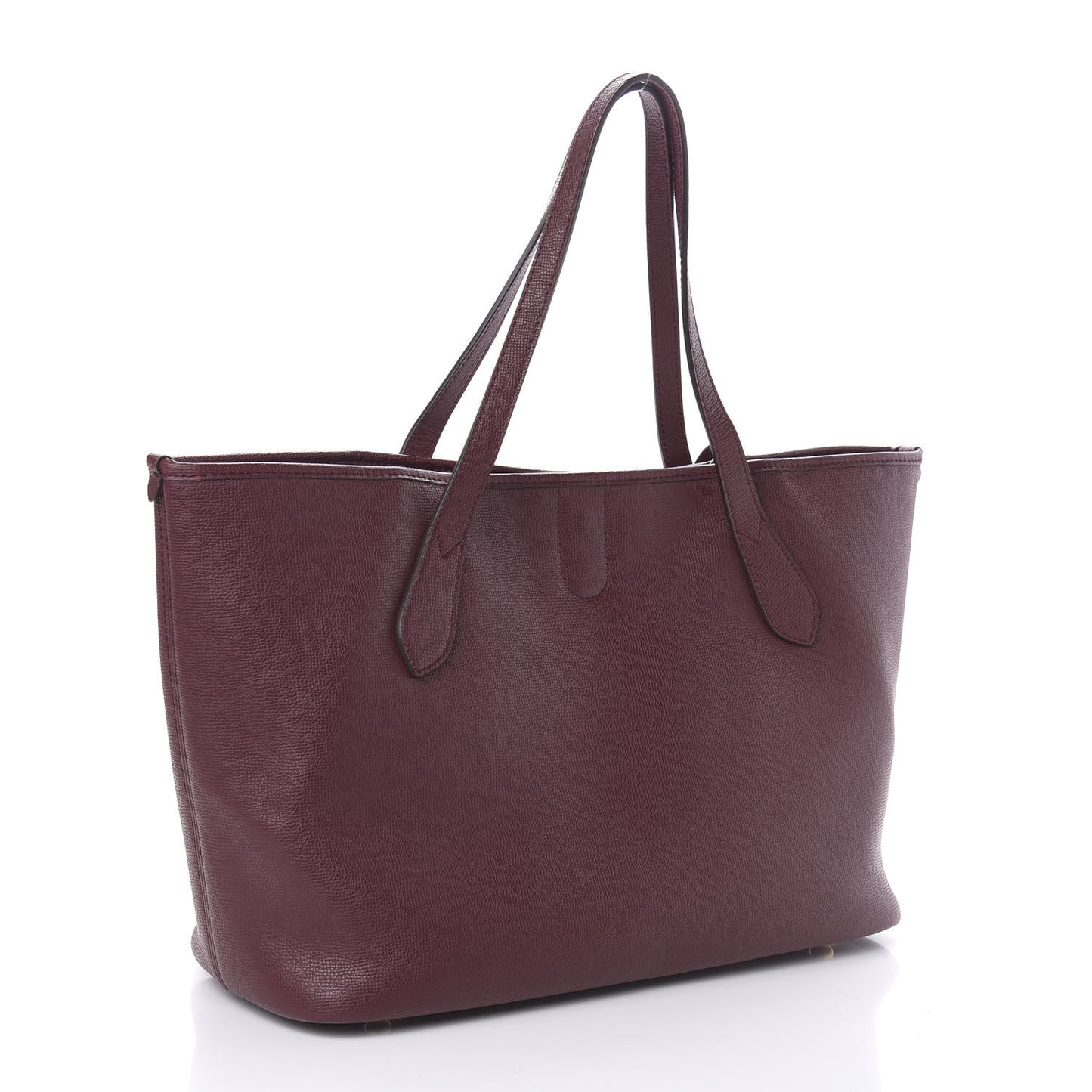 Grainy Calfskin Medium Honeybrook Tote Dark Plum