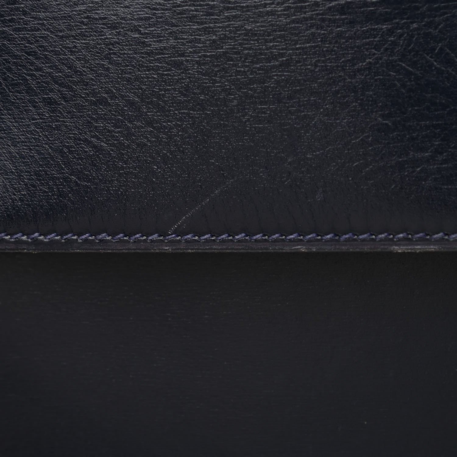 Hermes Box Kelly Sellier 32 Bleu Marine 16 of 17