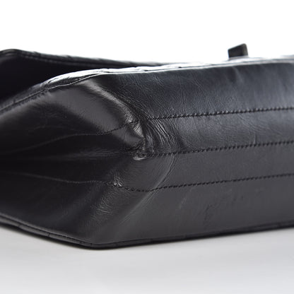 Chanel Aged Calfskin Chevron Quilted 2.55 Reissue 226 So Black 10 of 13