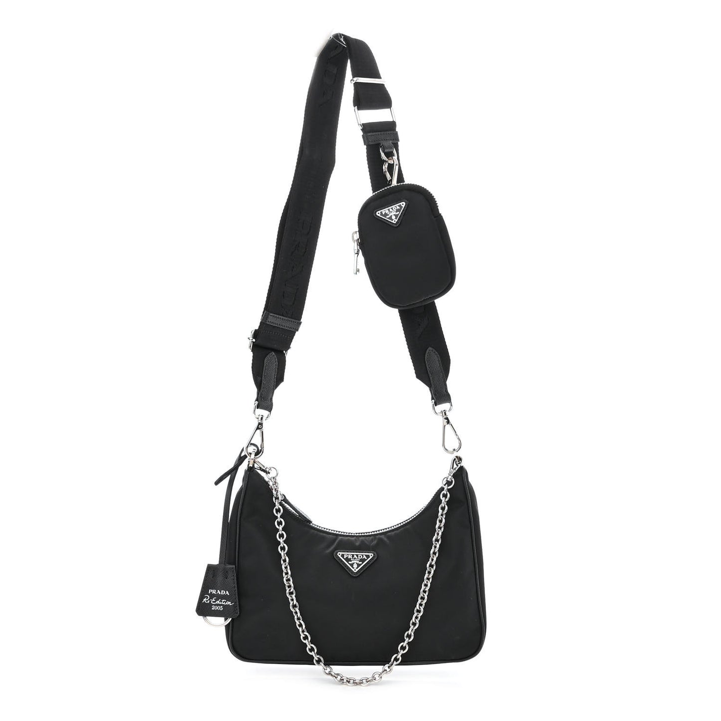 Nylon Re-Edition 2005 Shoulder Bag Black