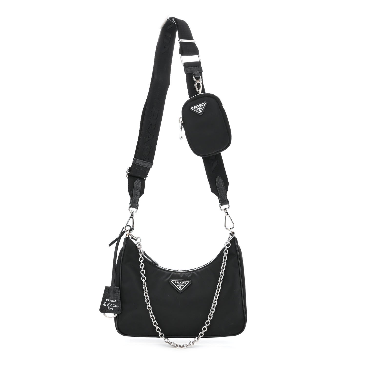 Prada Nylon Re-Edition 2005 Shoulder Bag Black 1 of 13