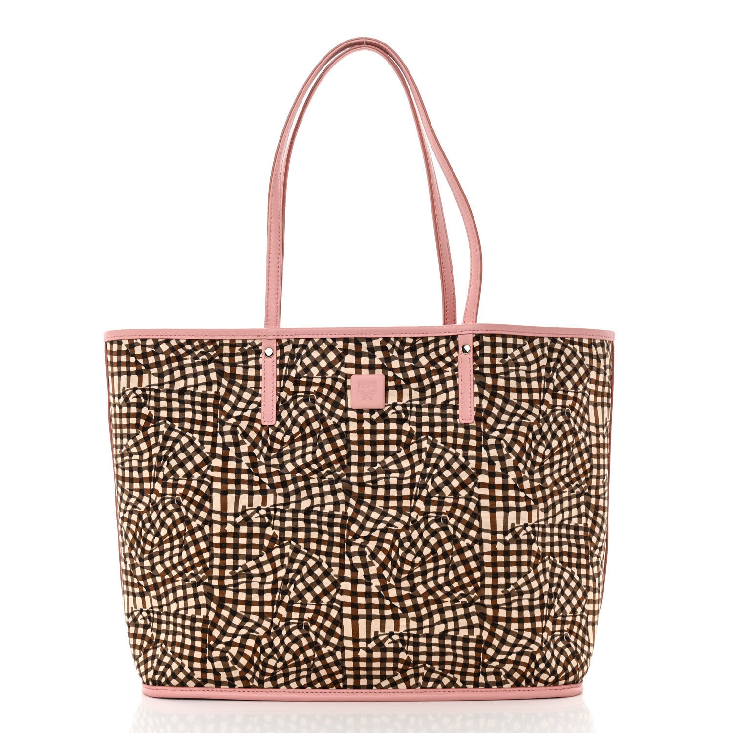 MCM Visetos Medium Liz Reversible Shopper Tote Powder Pink 4 of 16