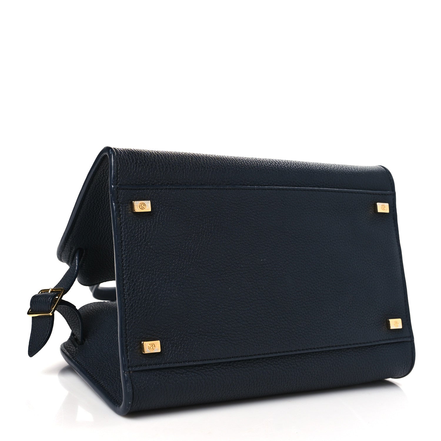 The Row Grained Calfskin Soft Margaux 10 Navy 4 of 11