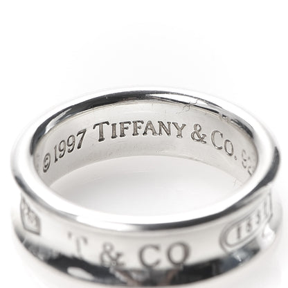 Tiffany Sterling Silver 1837 Band Ring 58 8.25 4 of 5