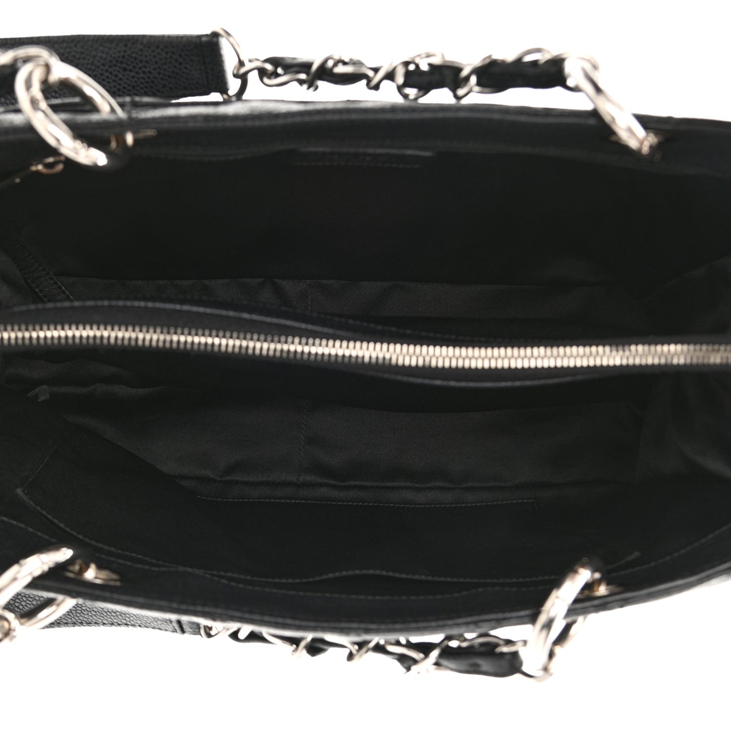 Caviar Quilted Grand Shopping Tote GST Black