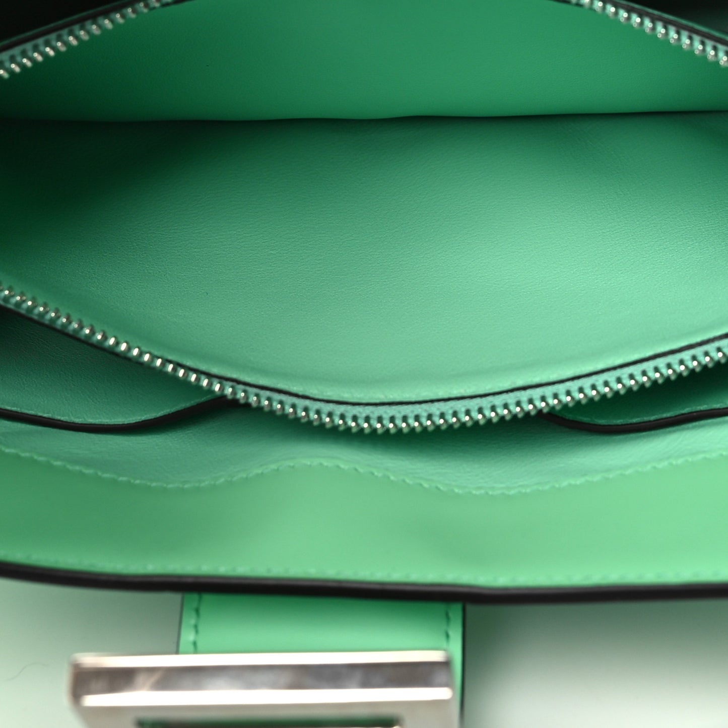 Calfskin Trifolio Shoulder Bag Light Green