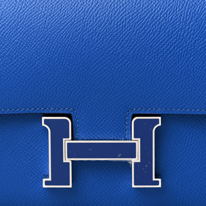 Hermes Epsom Enamel Constance 18 Bleu France 8 of 11