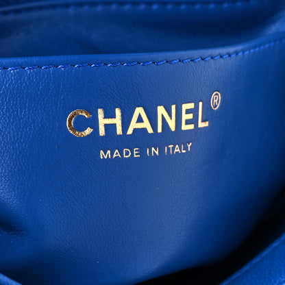 Chanel Lambskin Quilted Pearl Crush Mini Rectangular Flap Blue 6 of 11
