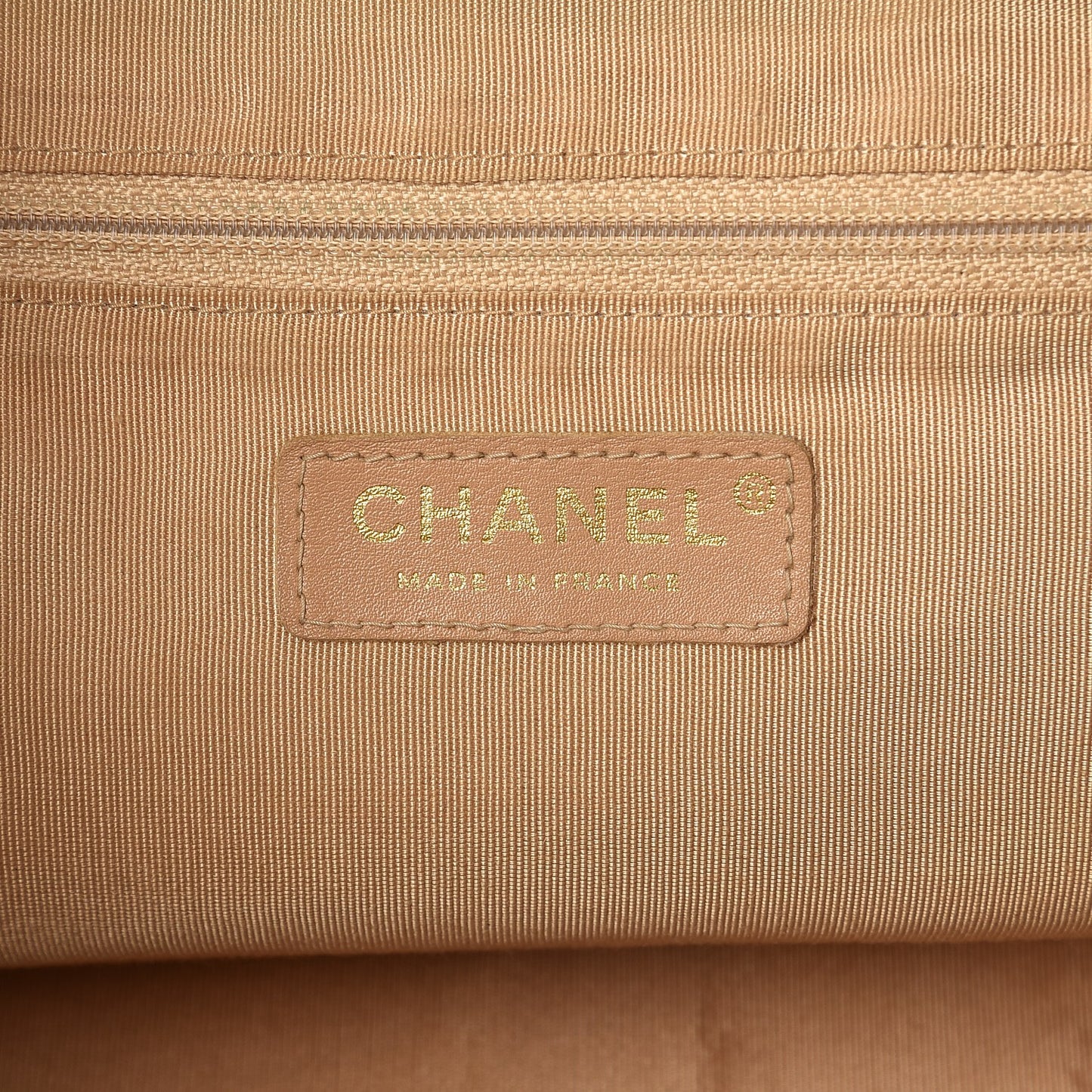Caviar Quilted Large Bowler Beige