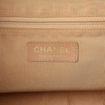 Chanel Caviar Quilted Large Bowler Beige 6 of 10