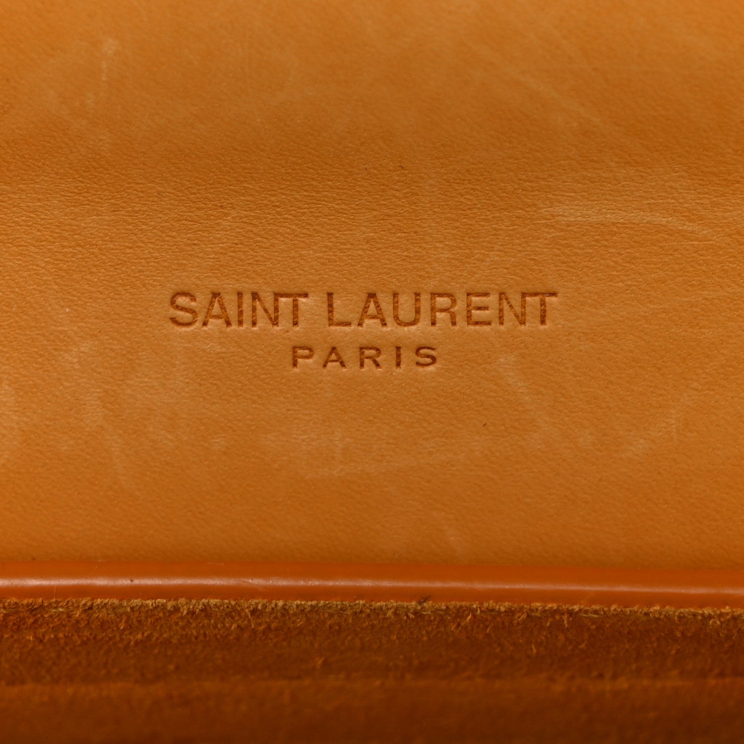 Saint Laurent Smooth Vintage Calfskin Small Kaia Satchel Brown Gold 8 of 8