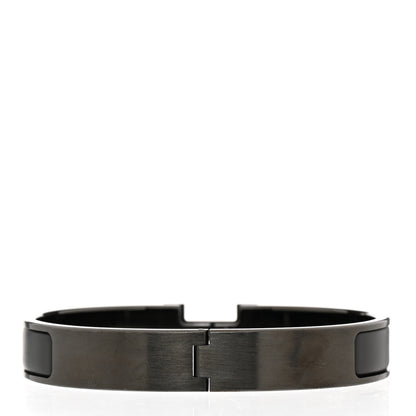 Hermes Matte Enamel Narrow Clic Clac HH Bracelet T6 So Black 3 of 5