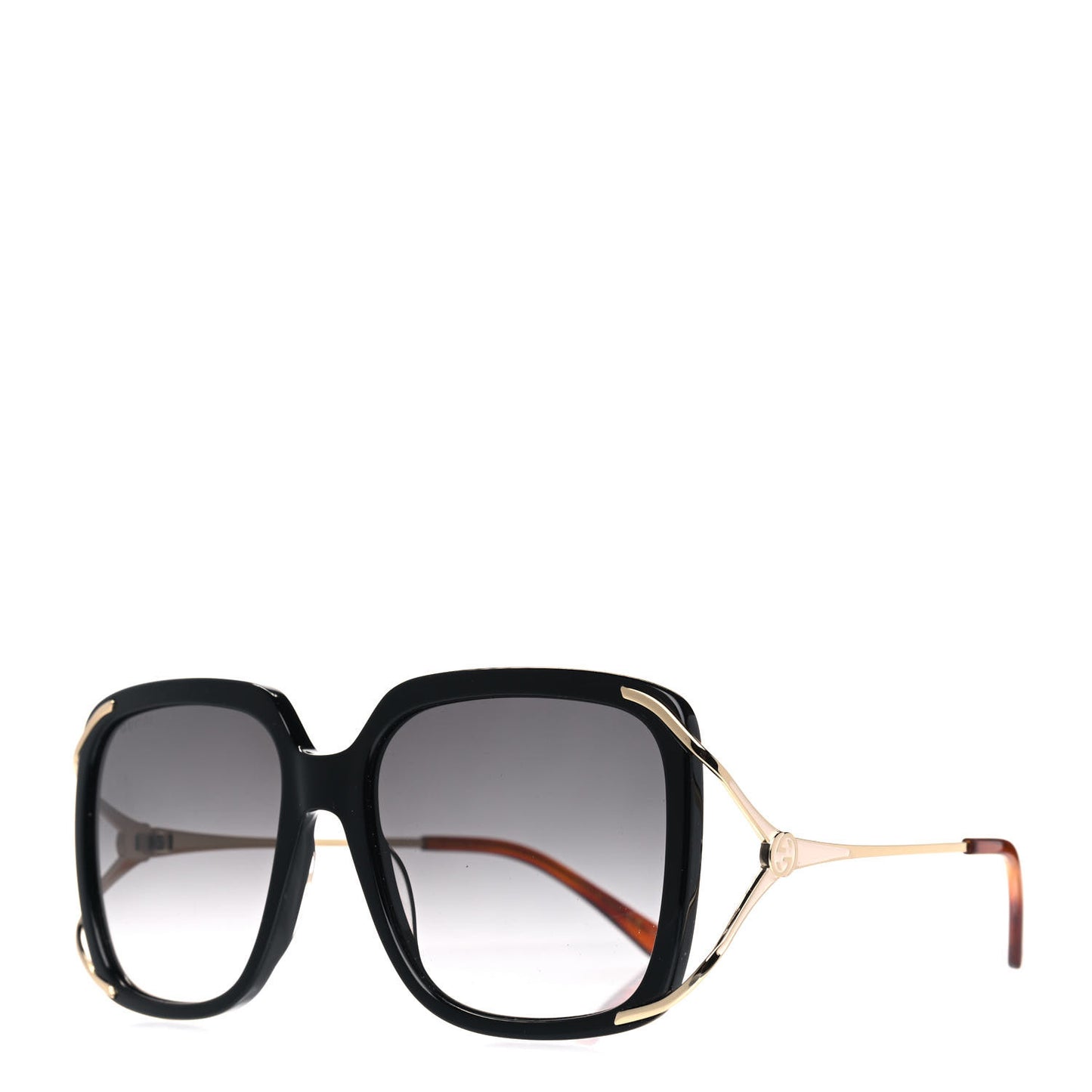 Acetate Butterfly Sunglasses GG0647S Black White
