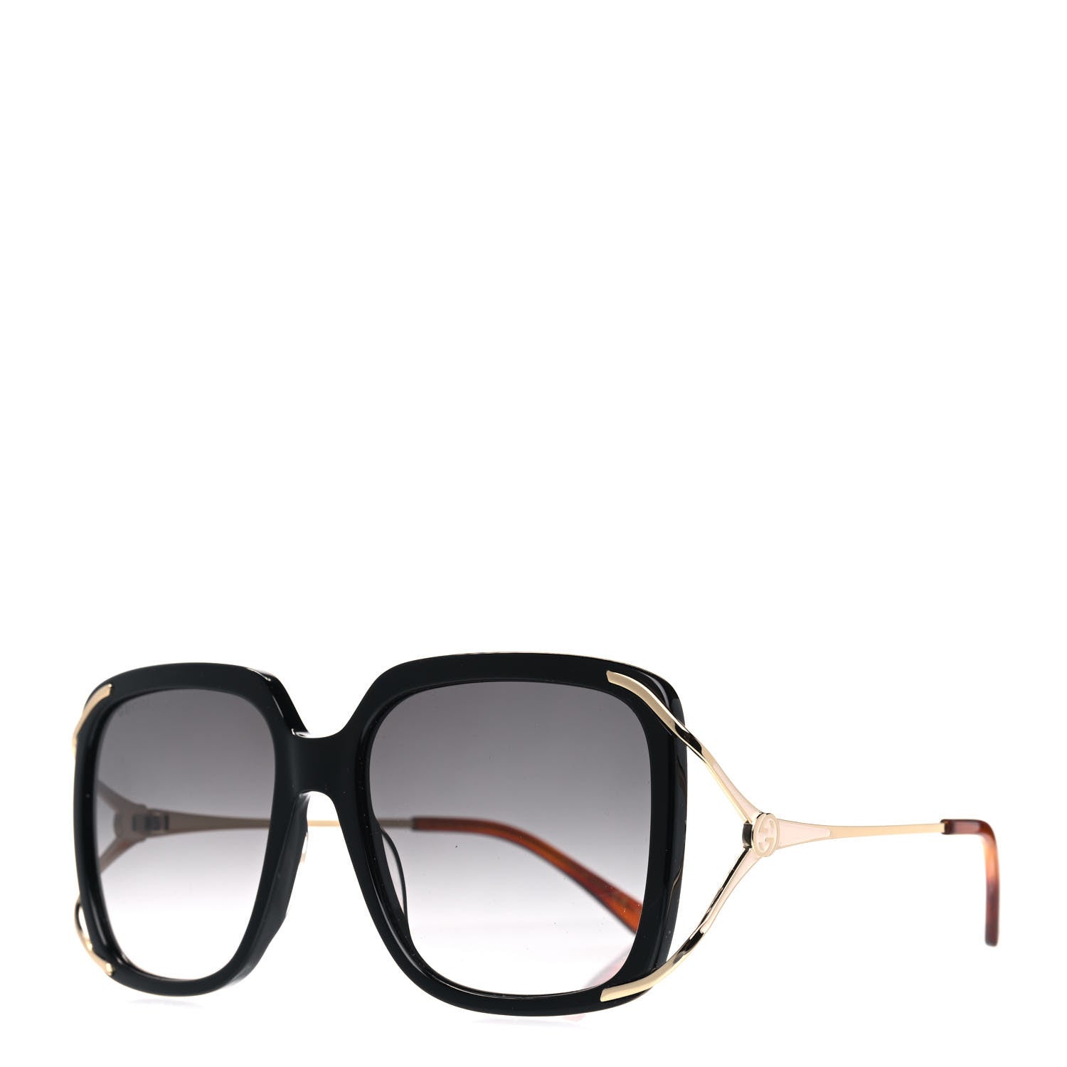 Gucci Acetate Butterfly Sunglasses GG0647S Black White 1 of 4
