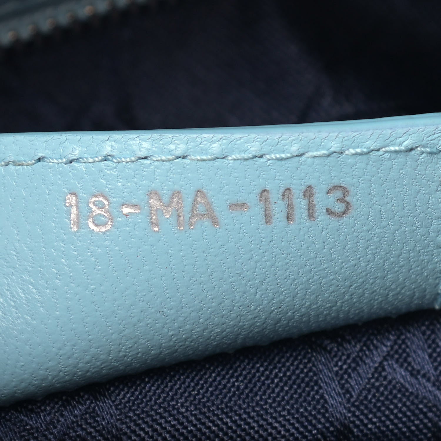 Christian Dior Lambskin Cannage Medium Lady Dior Light Blue 7 of 14