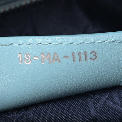 Christian Dior Lambskin Cannage Medium Lady Dior Light Blue 7 of 14