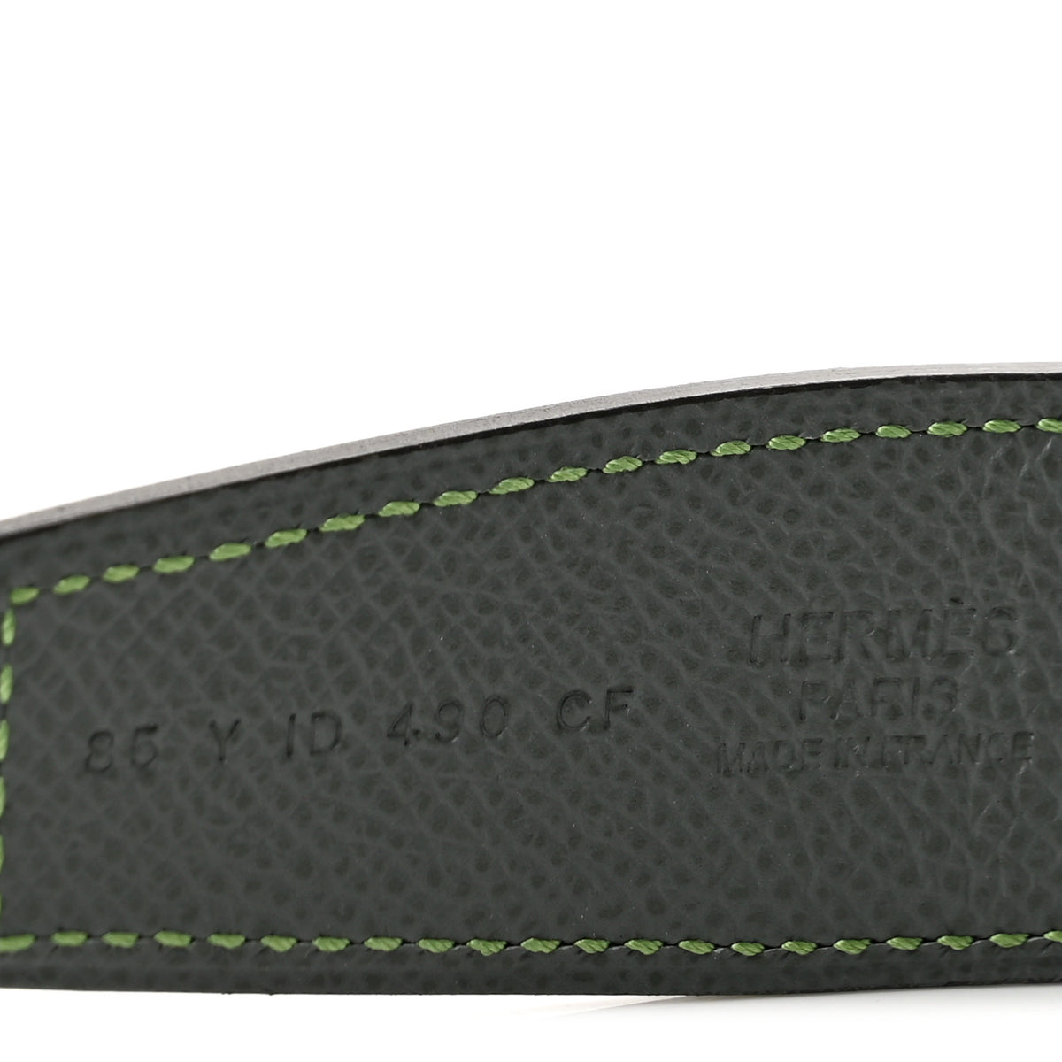 Epsom Reversible 32mm Belt Strap 85 34 Vert De Gris Vert Amande