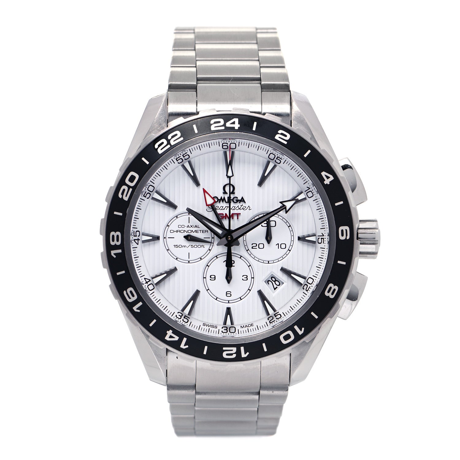 Omega Stainless Steel 44mm Seamaster Aqua Terra GMT Automatic Watch White 231.10.44.52.04.001 1 of 5