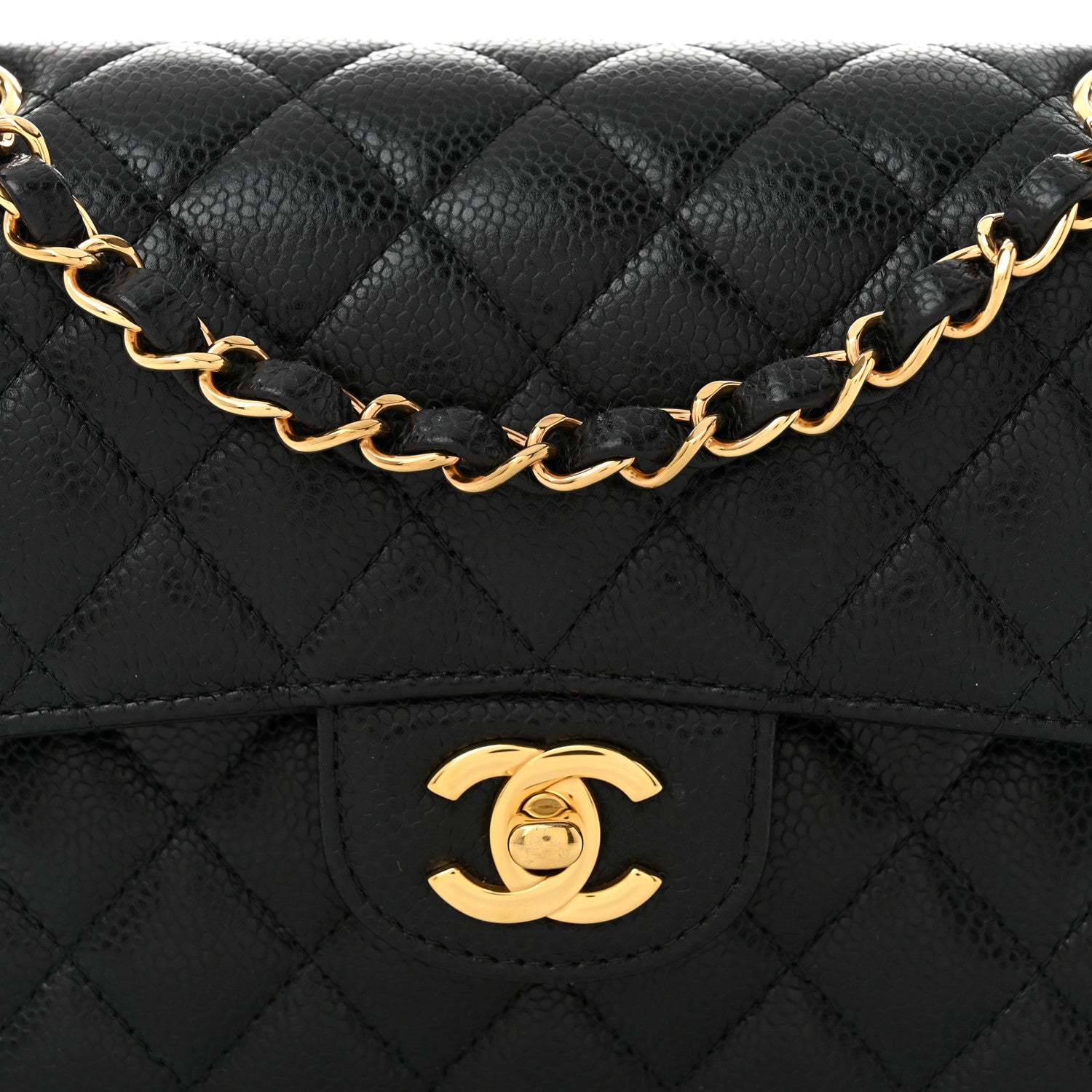 Chanel Caviar Quilted Small Double Flap Black 8 of 10