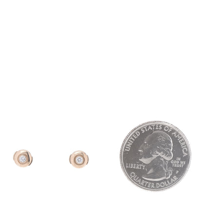 Cartier 18K Pink Gold Diamond XS D'Amour Earrings 2 of 6