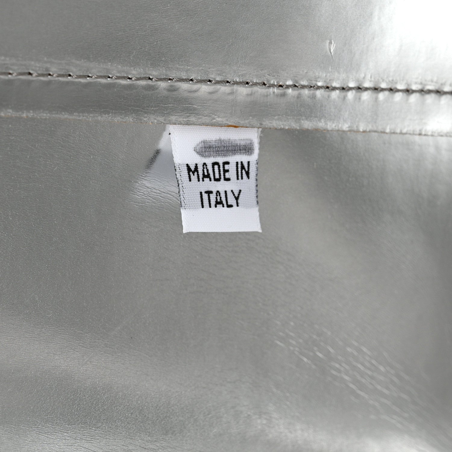 Mansur Gavriel Vegetable Tanned Calfskin Large Shopping Bag Camello Argento 6 of 13